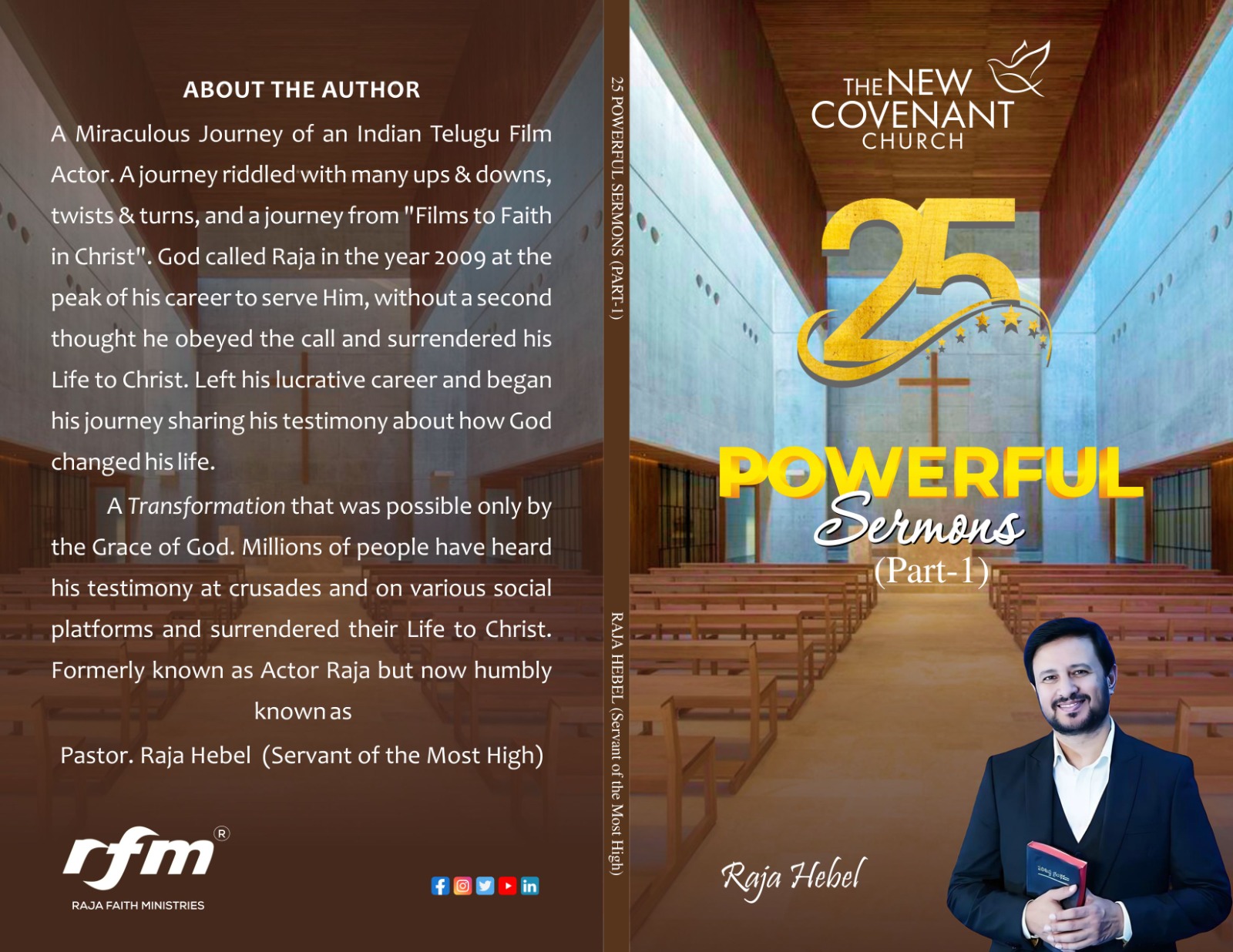 25 Powerful Sermons book cover and back, by Pastor Raja Hebel