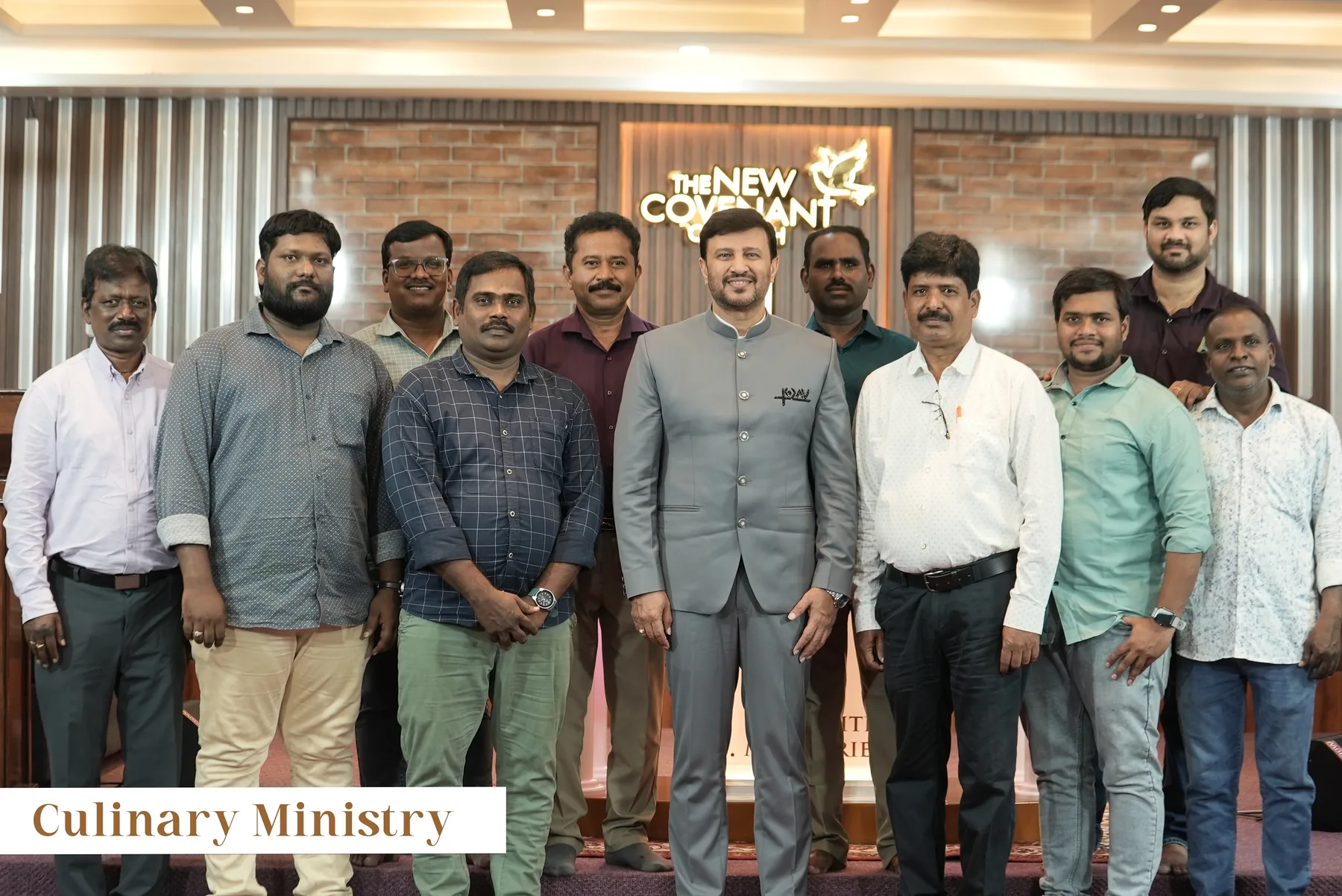 The Culinary Ministry team with Pastor Raja Hebel at The New Covenant Church